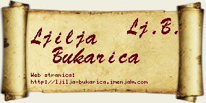Ljilja Bukarica vizit kartica